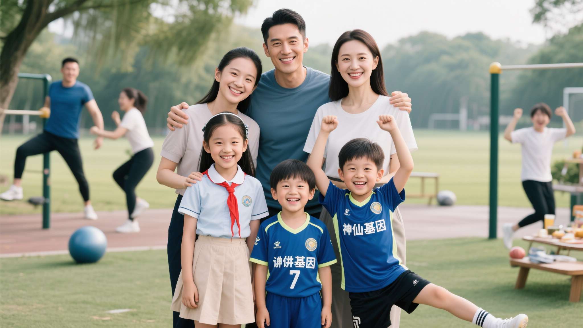 德隆晒全家福,二婚娶性感娇妻,3个孩子高颜值,转型成功不缺钱 此次全家照曝光 最大看点莫过于三位小宝贝 出镜率颇高 笑容灿烂 活力十足 遗传到